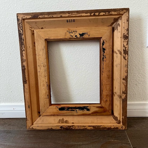 Rustic Brown and Tan Wooden Frame 15/17 inches - Picture 6 of 12